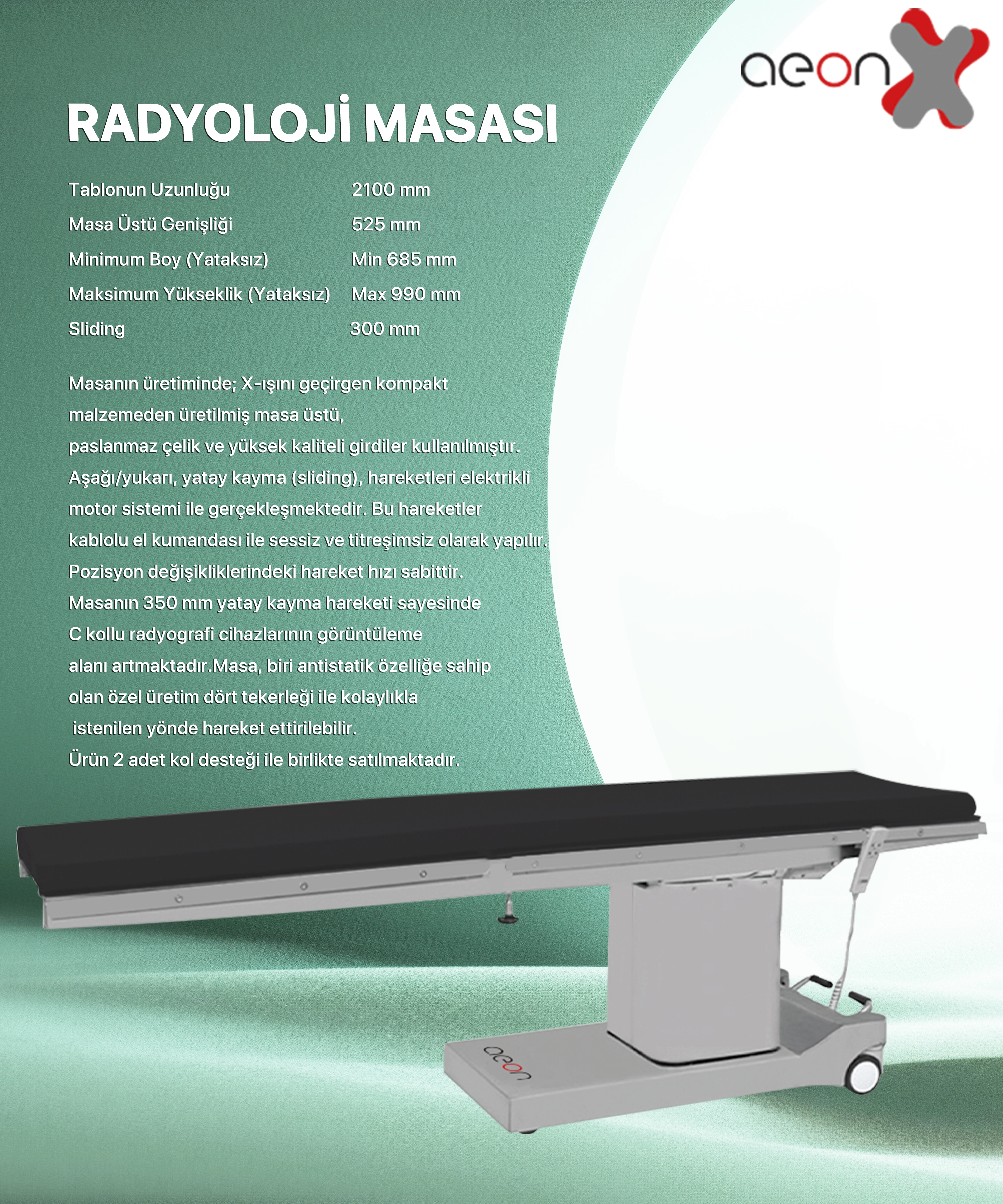 Aeon X Radyoloji Masası 